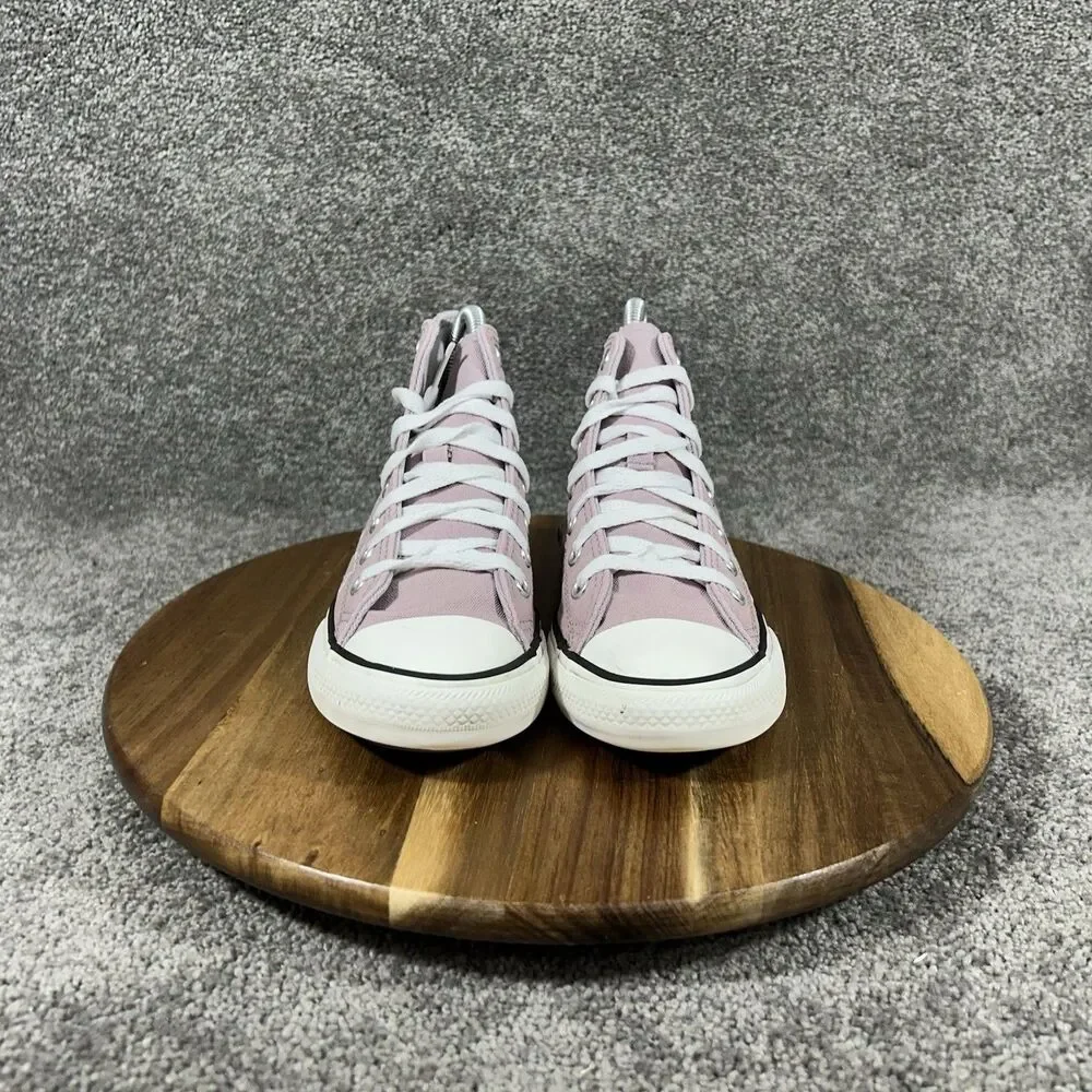 Converse Chuck Taylor All Star High Top Kids Size 2 Purple Stars Shoes Used